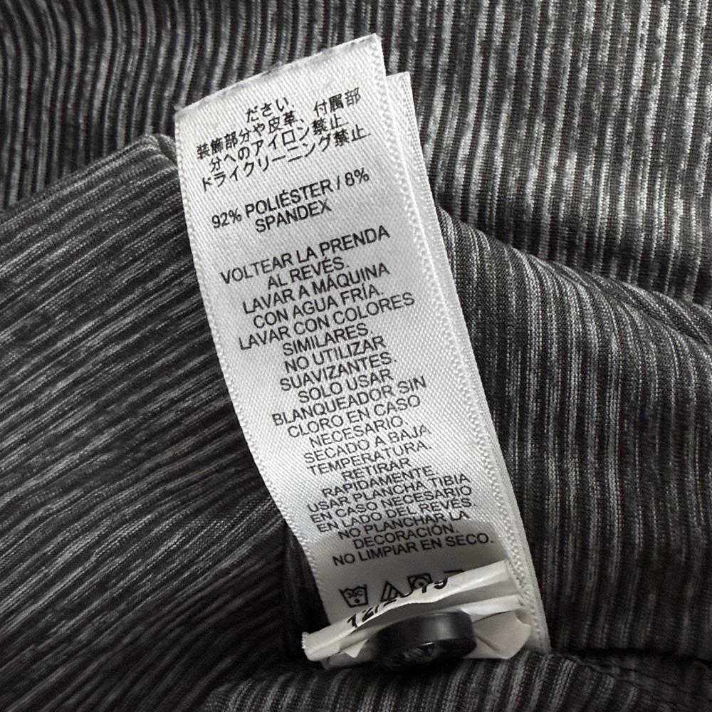 Vineyard Vines Shirt Mens Large Gray Striped‎ Performance Polo Whale Golf Casual - Picture 6 of 9